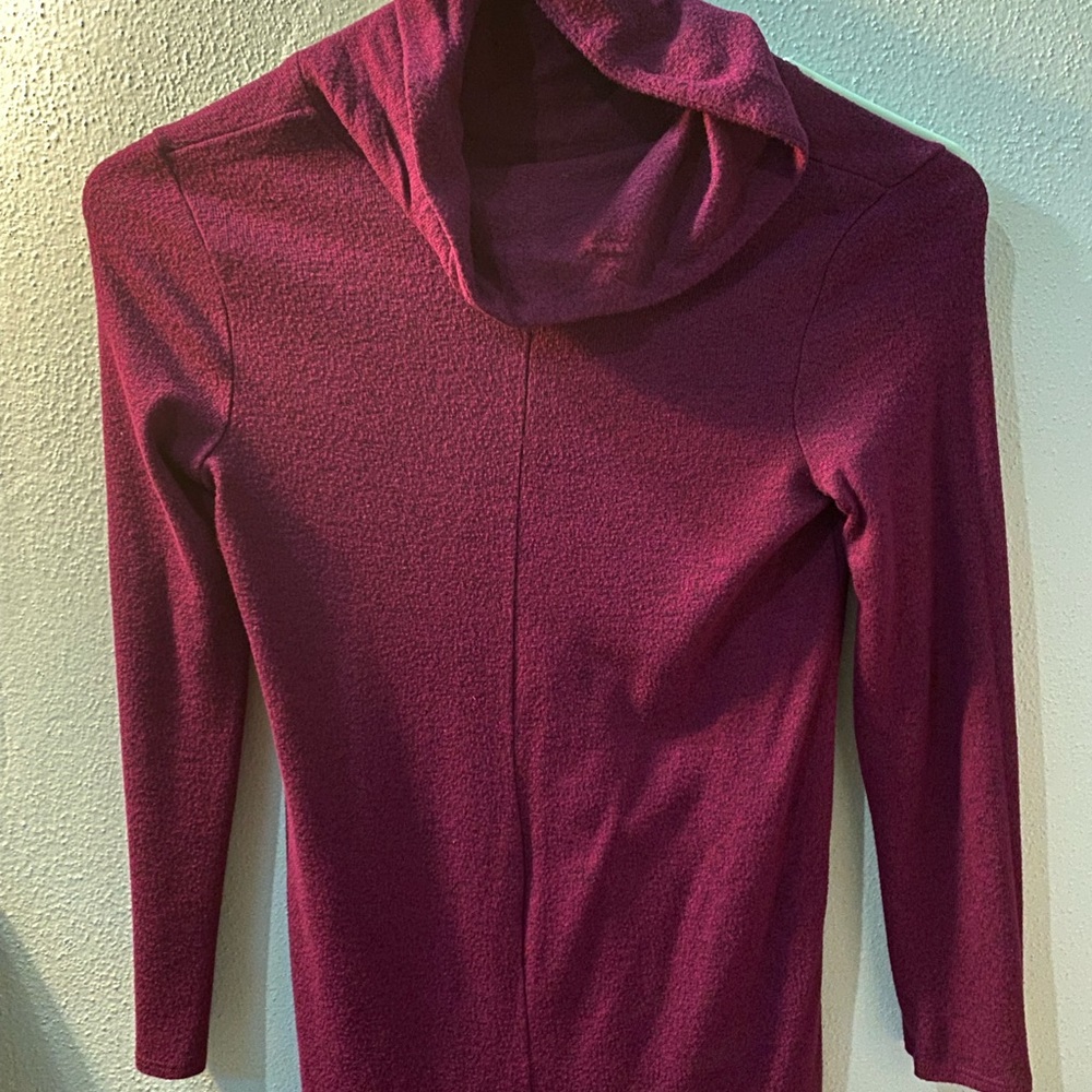 iZ byer turtle neck magenta long sleeve